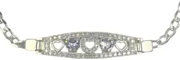Pulsera Plata 925 Corazón con Zirconias para Mujer - Imagen 2