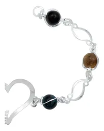 Pulsera de Plata 925 con Corazón, Mariposas y Cuarzo Multicolor - Imagen 3