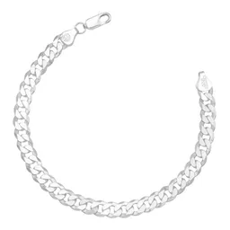 Pulsera Plata 925 Cadena Cubana Cerrada para Hombre - Imagen 2