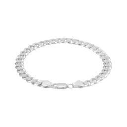 Pulsera Plata 925 Cadena Cubana Cerrada para Hombre - Imagen 3