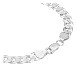 Pulsera Plata 925 Cadena Cubana Cerrada para Hombre - Imagen 5