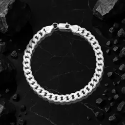 Pulsera Plata 925 Cadena Cubana Cerrada para Hombre - Imagen 7
