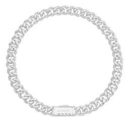 Pulsera Plata 925 Cubana Hombre con Zirconia Transparente 20cm - Imagen 3