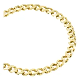 Pulsera Oro 10k Cubana con Zirconias 18cm - Imagen 4