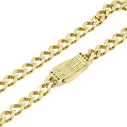 Pulsera Oro 10k Cubana con Zirconias 18cm - Imagen 5
