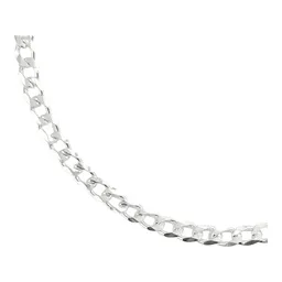 Pulsera Esclava Cadena Cubana Plata Ley .925 Delgada Mujer - Imagen 3