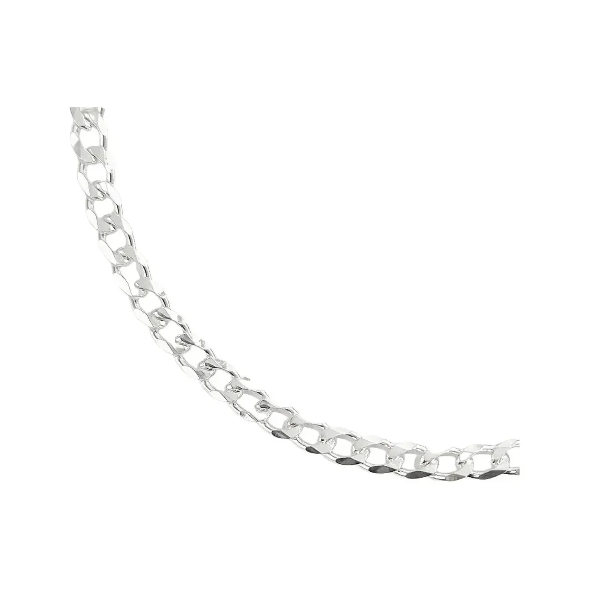 Pulsera Esclava Cadena Cubana Plata Ley .925 Delgada Mujer - Imagen 2