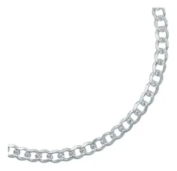 Pulsera Plata .925 Cadena Cubana Diamantada 4mm Unisex 18 cm - Imagen 4