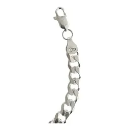 Esclava Plata 925 Hombre Cadena Cubana Diamantada 7mm - Imagen 3