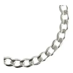 Esclava Plata 925 Hombre Cadena Cubana Diamantada 7mm - Imagen 5