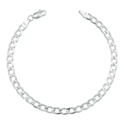 Pulsera Plata 925 Cubana Diamantada 18cm Hombre - Imagen 1