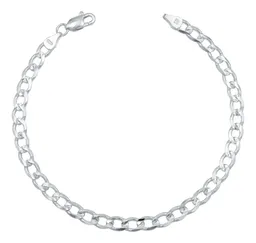 Pulsera Plata 925 Cubana Diamantada 18cm Hombre - Imagen 1