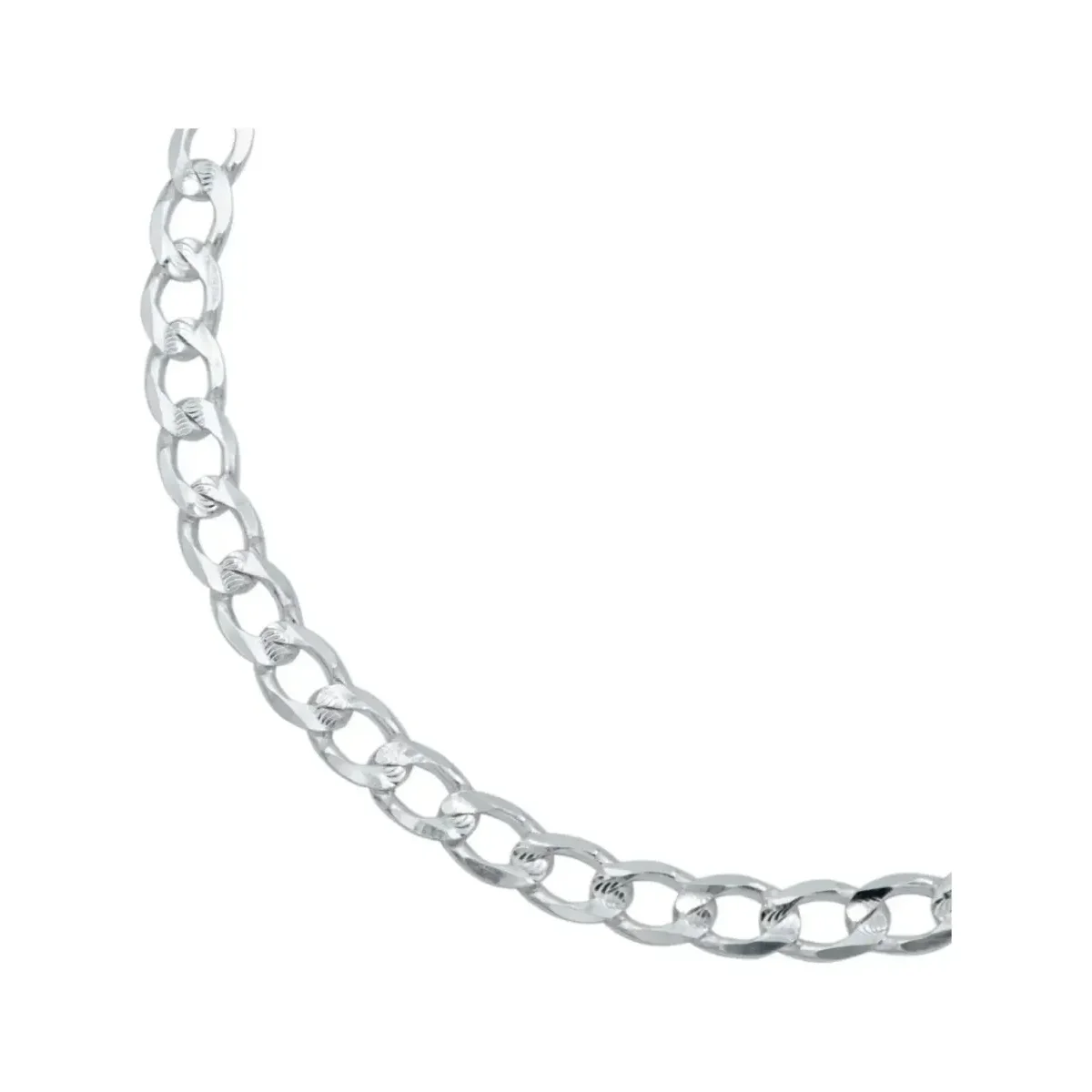 Pulsera Plata 925 Cubana Diamantada 18cm Hombre - Imagen 2