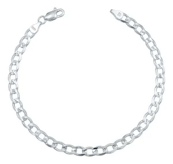 Pulsera Cubana Diamantada Plata .925 20cm - Imagen 1
