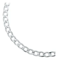 Pulsera Plata 925 Cubana Diamantada Hombre 20cm Eslabones - Imagen 2