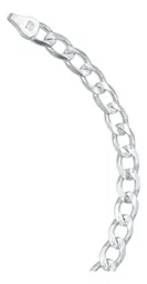 Pulsera Plata 925 Cadena Cubana Diamantada Caballero 21cm - Imagen 5