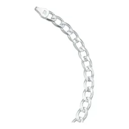 Pulsera Plata 925 Cadena Cubana Diamantada Caballero 21cm - Imagen 6