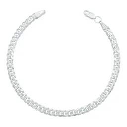 Pulsera Cadena Cubana Diamantada Plata .925 para Hombre 21cm - Imagen 1