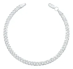 Pulsera Cadena Cubana Diamantada Plata .925 para Hombre 21cm - Imagen 1