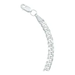 Pulsera Cadena Cubana Diamantada Plata .925 para Hombre 21cm - Imagen 5