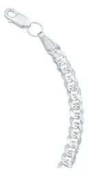 Pulsera Cadena Cubana Diamantada Plata .925 para Hombre 21cm - Imagen 5
