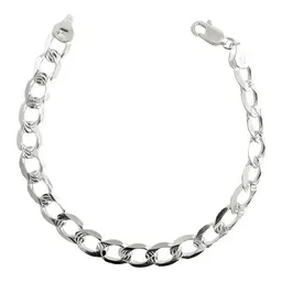 Esclava Plata 925 Cubana Diamantada para Hombre - Imagen 1