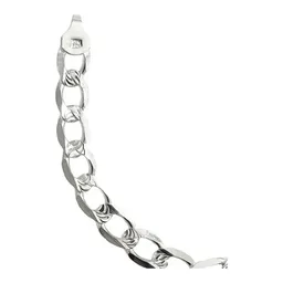 Esclava Plata 925 Cubana Diamantada para Hombre - Imagen 3