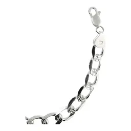 Esclava Plata 925 Cubana Diamantada para Hombre - Imagen 4