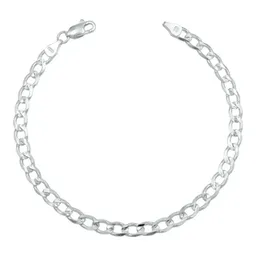 Pulsera Cubana Diamantada Plata .925 22cm - Imagen 1