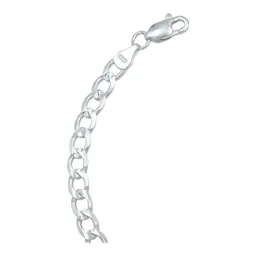 Pulsera Cubana Diamantada Plata .925 22cm - Imagen 5