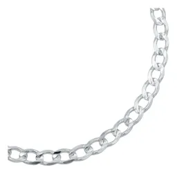 Pulsera Cubana Diamantada Plata .925 22cm - Imagen 3