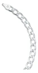Pulsera Cubana Diamantada Plata .925 22cm - Imagen 5