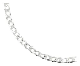 Pulsera Esclava Cadena Cubana Plata Ley .925 Diseño Clásico - Imagen 2