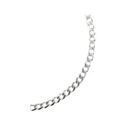 Pulsera Esclava Cadena Cubana Plata Ley .925 Diseño Clásico - Imagen 4