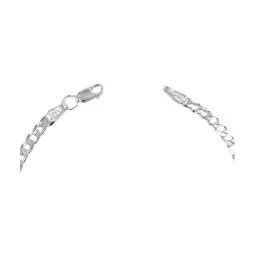 Pulsera Esclava Cadena Cubana Plata Ley .925 Diseño Clásico - Imagen 5