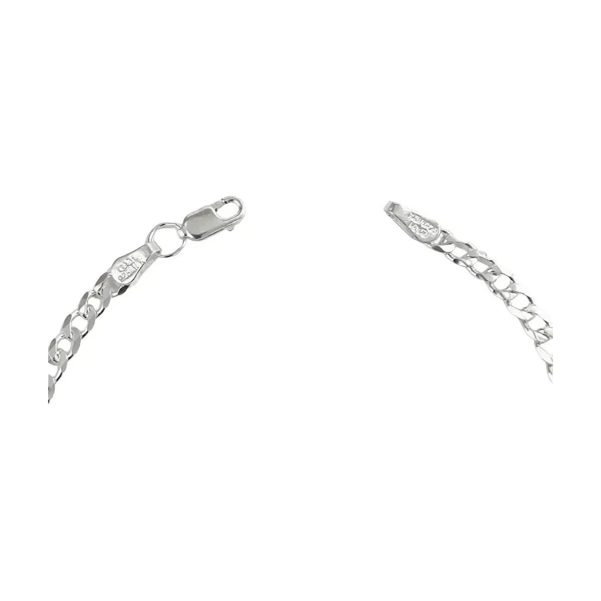Pulsera Esclava Cadena Cubana Plata Ley .925 Diseño Clásico - Imagen 4
