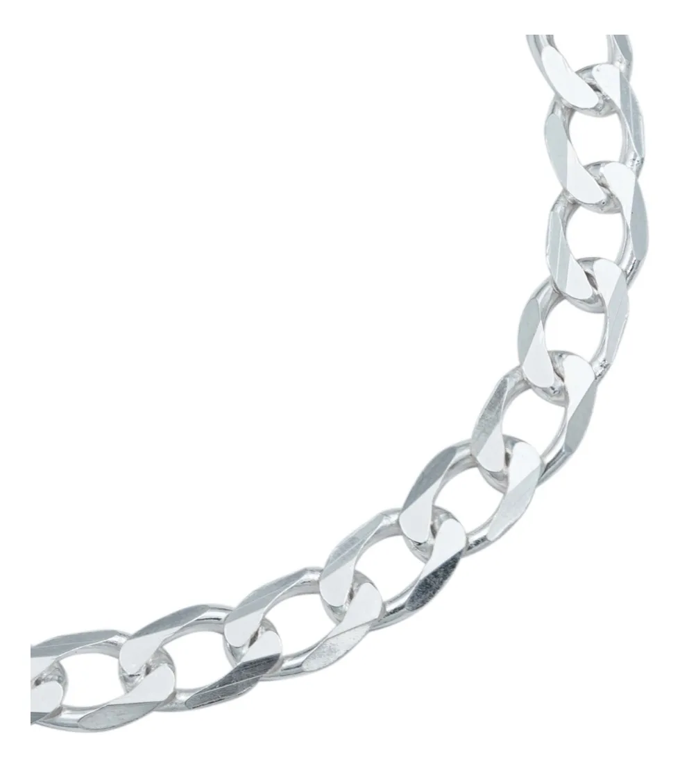 Pulsera Cubana Gruesa 6mm Plata .925 19cm - Imagen 3