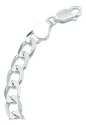 Pulsera Cubana Gruesa 6mm Plata .925 19cm - Imagen 5
