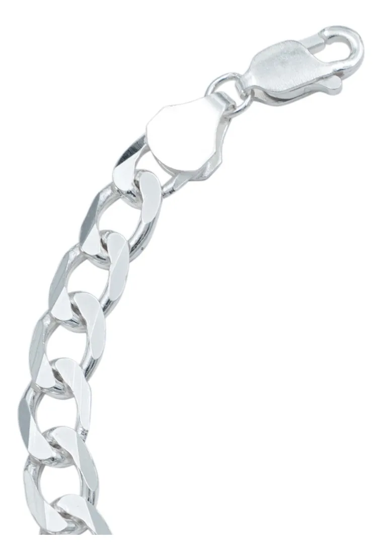 Pulsera Cubana Gruesa 6mm Plata .925 19cm - Imagen 5