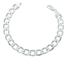 Pulsera Plata 925 Cadena Cubana Gruesa 9mm para Hombre - Imagen 1