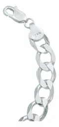 Pulsera Plata 925 Cadena Cubana Gruesa 9mm para Hombre - Imagen 4