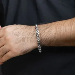 Pulsera Plata 925 Cadena Cubana Gruesa Hombre 22cm - Imagen 2