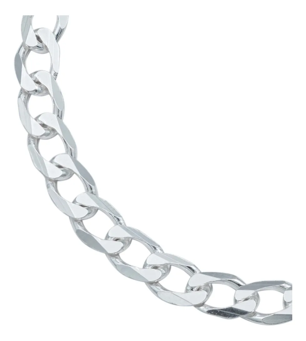 Pulsera Cubana Gruesa Plata .925 21cm - Imagen 2