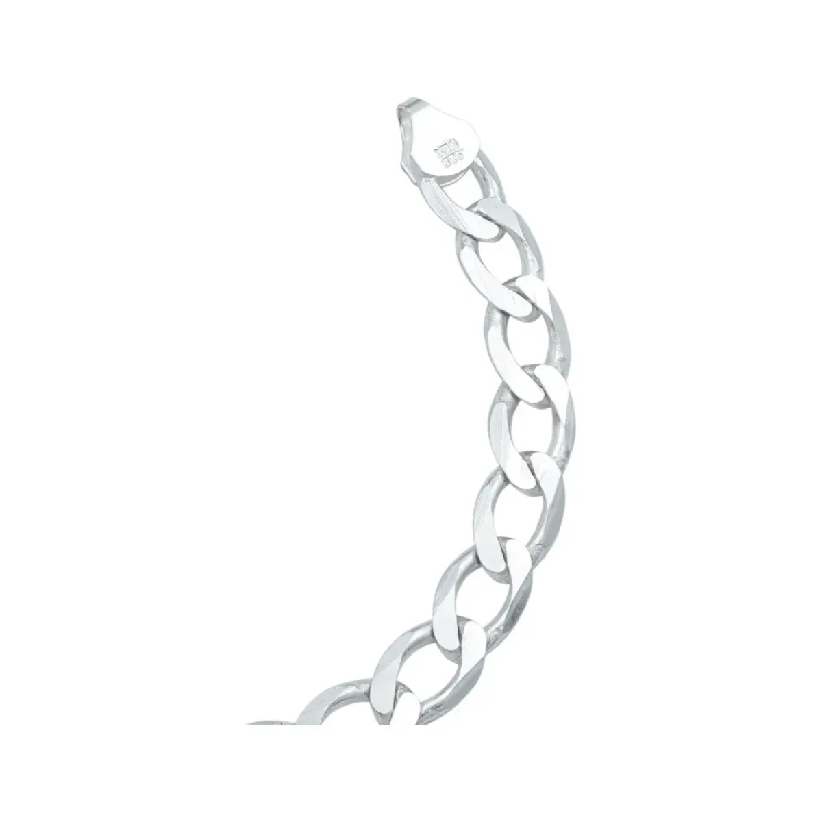 Pulsera Plata 925 Cadena Cubana Gruesa Hombre 22cm - Imagen 4