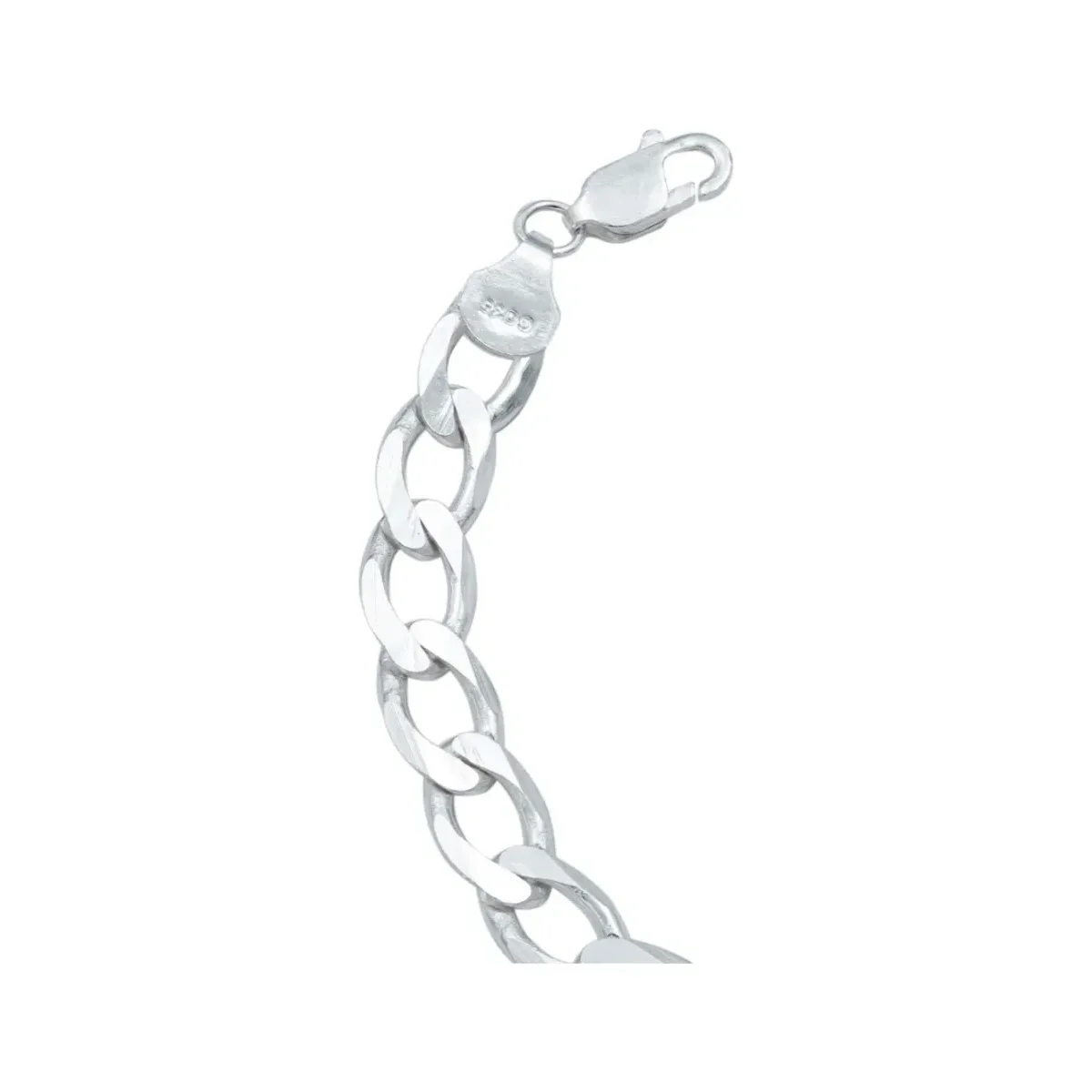 Pulsera Plata 925 Cadena Cubana Gruesa Hombre 22cm - Imagen 5