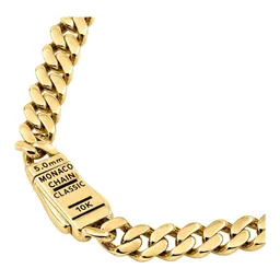 Pulsera Cubana Hueca Lisa de Oro 10k 5 mm 18 cm con Broche de Botón - Imagen 3
