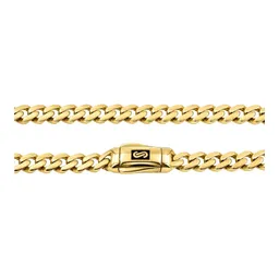 Pulsera Cubana Hueca Lisa de Oro 10k 5 mm 18 cm con Broche de Botón - Imagen 5