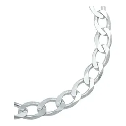 Pulsera Cadena Cubana Plata Ley 925 Lisa Hombre 20cm - Imagen 4