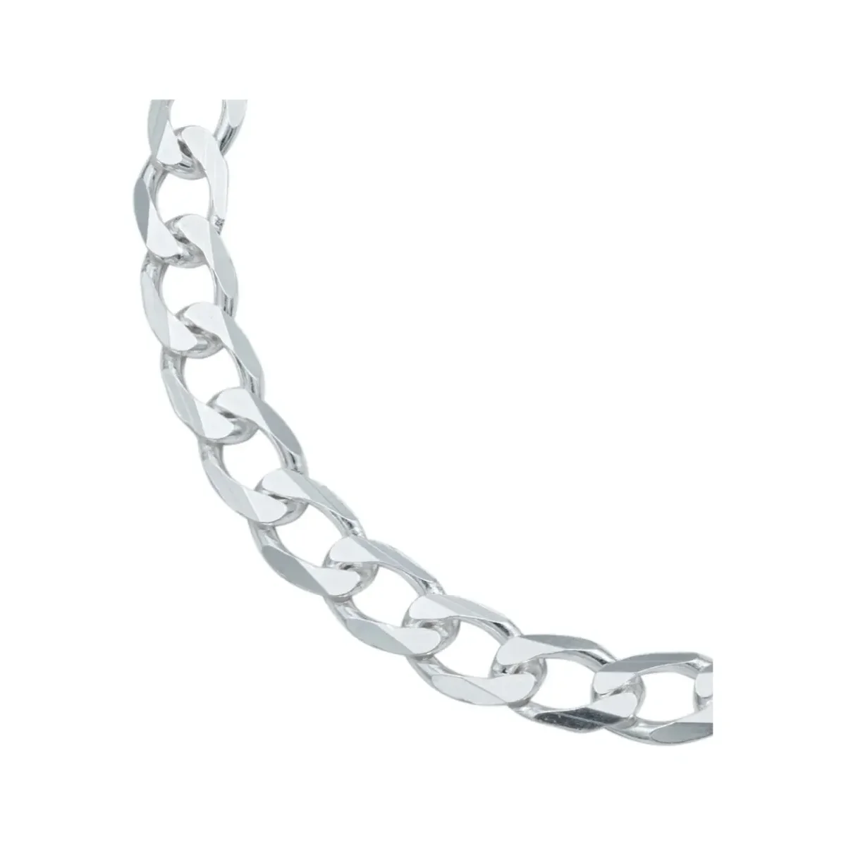 Pulsera Cubana Plata .925 Lisa para Hombre - Imagen 2