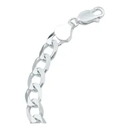Pulsera Cubana Plata .925 Lisa para Hombre - Imagen 6